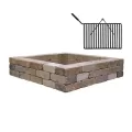39" x 56" Sierra Fire Pit Sunset Firepit Wall Unit | UNPRSCON039