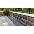 19" x 14" x 3" Light Gray Coping U-Cara Wall Block | UNPUCARAUCLG