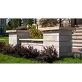 19" x 14" x 3" Light Gray Coping U-Cara Wall Block | UNPUCARAUCLG
