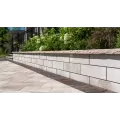 19" x 14" x 3" Light Gray Coping U-Cara Wall Block | UNPUCARAUCLG