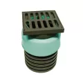 ADS Nyloplast Drain, Inline PVC with Grate 12" x 6" | DFD2712AG6N