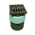 ADS Nyloplast Drain, Inline PVC with Grate 12" x8" | DFD2712AG8N