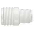 3/4" x 1/2" MHT x MIPT White PVC Irrigation Hose Adapter