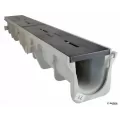 6" x 48" Polyethylene Light Gray Deep Channel | NDDDS106