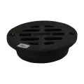 8" Round Ductile Iron Black Duracast Series Flat Inline Grate | NDSD8