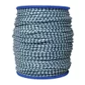 1/4" x 1000' Polypropylene Green/White 3-Strand Braided Rope | BAY287GW
