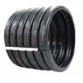 ADS Split Straight Corrugated Coupling, Black HDPE Single Wall 6" | DFE0611AA