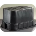 12" x 17" x 12" Rectangular Purple Box Light-Duty Standard with Purple Lid Valve Box | DFW1200D5125C