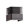 12.6 W 2700K/3900K/4500K/5200K Integrated LED Flat Black Die-Cast Aluminum/Brass Zoning/Dimmable Down Light | FXLNLZD3LEDFB