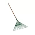 48" Hardwood Handle 24 Tines Spring Brace Leaf Rake | STR40942
