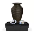27" x 45" Fiber-Resin Composite Rippled Urn Medium Landscape Fountain Kit | AQS78271