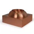 16" x 16" x 8" Copper For Copper Bowls Fountain Pedestal | AWGCB16P