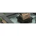 280 Gallon 6" x 16" PVC Black Flexible Fountain Basin | AWGFF6016B