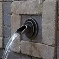 600 gph 5" x 5-3/4" x 5" Bronze For Formal Spillways and Flexible Hardscape Basins Wall Spout | AWGWSRO