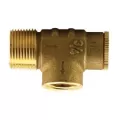 3/4" x 1/2" MPT x FPT 75 psi Brass RVNB-NL Series Standard Pressure Relief Valve | BOSRVNB07075NL