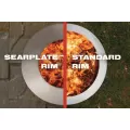 24" x 29.5" x 15" Corten Steel X-Series X24 Model Standard Rim Smokeless with Searplate Fire Pit | BREBRX24PS