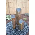 3-Piece Step Top W/20" 27" 35" Columns Basalt Column Kit | EPPHST3CSL