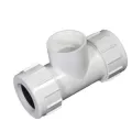 PVC Tee 6.06" L 1-1/4" IPS Compression x FPT CPT Series | CPT-1250-T