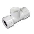 PVC Tee 6.79" L 1-1/2" IPS Compression x FPT CPT Series | CPT-1500-T