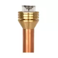 3/4" x 18" Natural Copper For HC/PF/PR/SC Series 2700K Integrated LED Path Lights Petite Riser Assembly | FXLP1LED18RACU