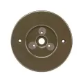5" Flat Black For PS Surface Mount Down Light/FX Luminaire Lighting Fixtures Round Wall Plate | FXLWPRDPSFB