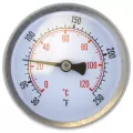 2-1/2" Dial 3/4" Sweat Brass Well Dial Thermometer | JSCJ40702