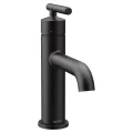 3/8" Compression 6" x 7-15/16" Metal Matte Black 1-Handle High Arc Bathroom Faucet | MON6145BL