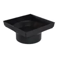12" x 12" Square HIPS Black Low Profile Adapter | NDS1221