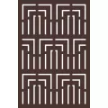 48" x 70" x 5/16" Hardwood Natural Brown 80% Blockout EMPIRE Decorative Fence Panel | OUTUSADSEMP1