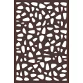 48" x 70" x 5/16" Hardwood Natural Brown 80% Blockout STONEFIELD Decorative Fence Panel | OUTUSADSST01