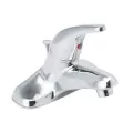 4" 1/2-14 NPSM 6" Metal Chrome-Plated Classic 1-Handle Centerset Bathroom Faucet | PL4P4C500C