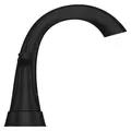 4" 1/2" 9-5/16" x 6-3/4" Metal Matte Black 2-Handle Centerset Bathroom Faucet | PPFLG48WRPB