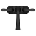 4" 1/2" 9-5/16" x 6-3/4" Metal Matte Black 2-Handle Centerset Bathroom Faucet | PPFLG48WRPB