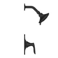 4-25/32" x 2-9/16" Brass Matte Black 1-Handle Shower Trim | PPFLG897WRB