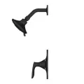 4-25/32" x 2-9/16" Brass Matte Black 1-Handle Shower Trim | PPFLG897WRB