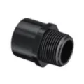 Sch. 40 Black PVC Adapter 3/4" MIPT x Socket Standard | 436-007B