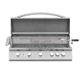 40" 75000 Btu 5-Burner Built-In 443 Stainless Steel Sizzler Natural Gas Grill | SUMSIZ40NG