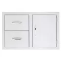 33" 304 Stainless Steel 2-Drawer and Access Door Combo | SUMSSDC233