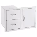 33" 304 Stainless Steel 2-Drawer and Access Door Combo | SUMSSDC233