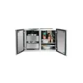 36" 304 Stainless Steel 2-Drawer Dry Storage Pantry and Enclosed Cabinet Combo | SUMSSDP36DC