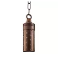 Alliance Lighting Hanging Light, Ceramic Bi-Pin G4 MR-16 Aged Brass with Chain Ring | AOLHL200