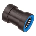 1" Push Black/Blue ABS Coupling | BLK37676