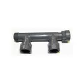 1" Swivel x MIPT x Swivel Gray For (2) Sprinkler Valves Manifold Tee | DUR3010102