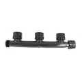 1" Swivel x MIPT x Swivel Gray For (3) Sprinkler Valves Manifold Tee | DUR3010103