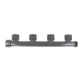 1" Swivel x MIPT x Swivel Gray For (4) Sprinkler Valves Manifold Tee | DUR3010104