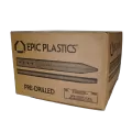 11-3/4" x 0.67" x 1.38" Teak Brown Pre-Drilled Stake | EPC200102648