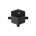 4.19" x 3.88" x 1.81" Black on Aluminum For Landscape Lighting Large Tree-Mount Junction Box | WAC5000TCLBK