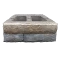 EP Henry Stretcher Wall, 16" x 12" x 6" Single-Sided Cut Stone Cast Stone Wall | 286CSWRFASP