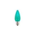 0.96 W C9 E17 Intermediate LED Teal Removable/Interchangeable Water-Resistant Retrofit Bulb | HOLLEDC9TEALD