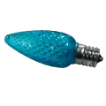 0.58 W SMD C9 E17 Intermediate LED Teal Professional-Grade Removable/Interchangeable Water-Resistant Retrofit Bulb | HOLLEDC9TEALSMD